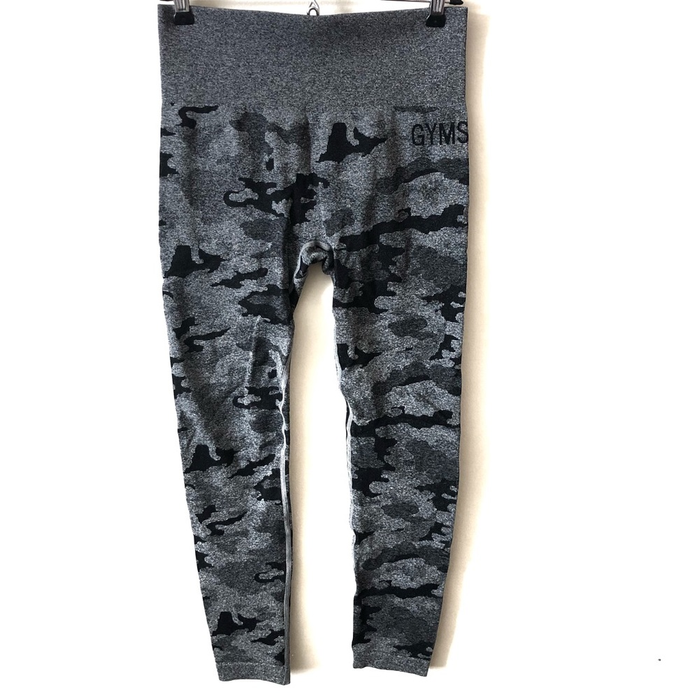Gymshark | Adapt Black Camo Seamless Leggings
